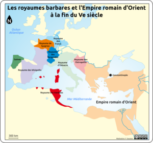 Royaumes Barbares Et Empire Romain Dorient La Fin Du Ve Si Cle L Atelier Carto D Hg Sempai