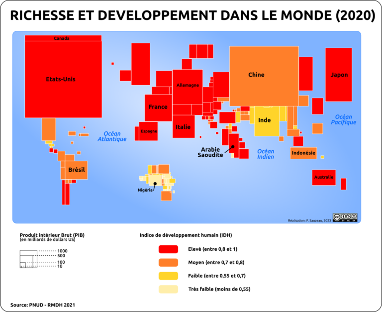 Richesse et développement dans le monde 2020 L atelier carto d HG