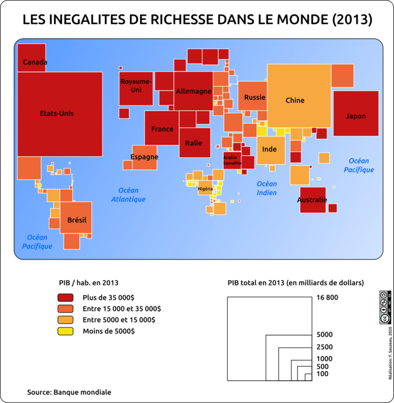 Les In Galit S De Richesse Dans Le Monde L Atelier Carto D Hg Sempai