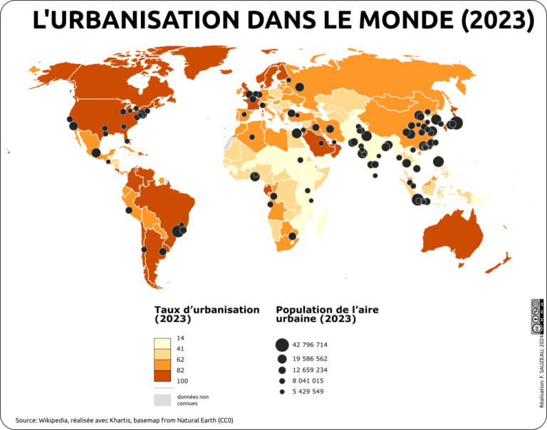 Lurbanisation Dans Le Monde En 2023 Latelier Carto Dhg Sempai 9525